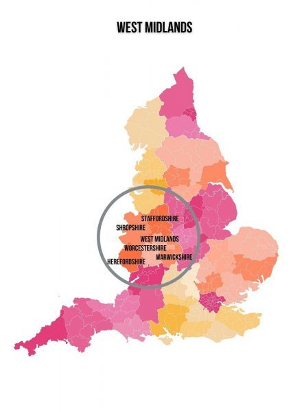 West Midlands na Inglaterra