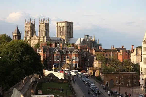 Cidade de York no condado de Yorkshire, Inglaterra