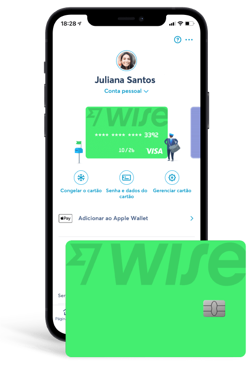 Cartão wise e app