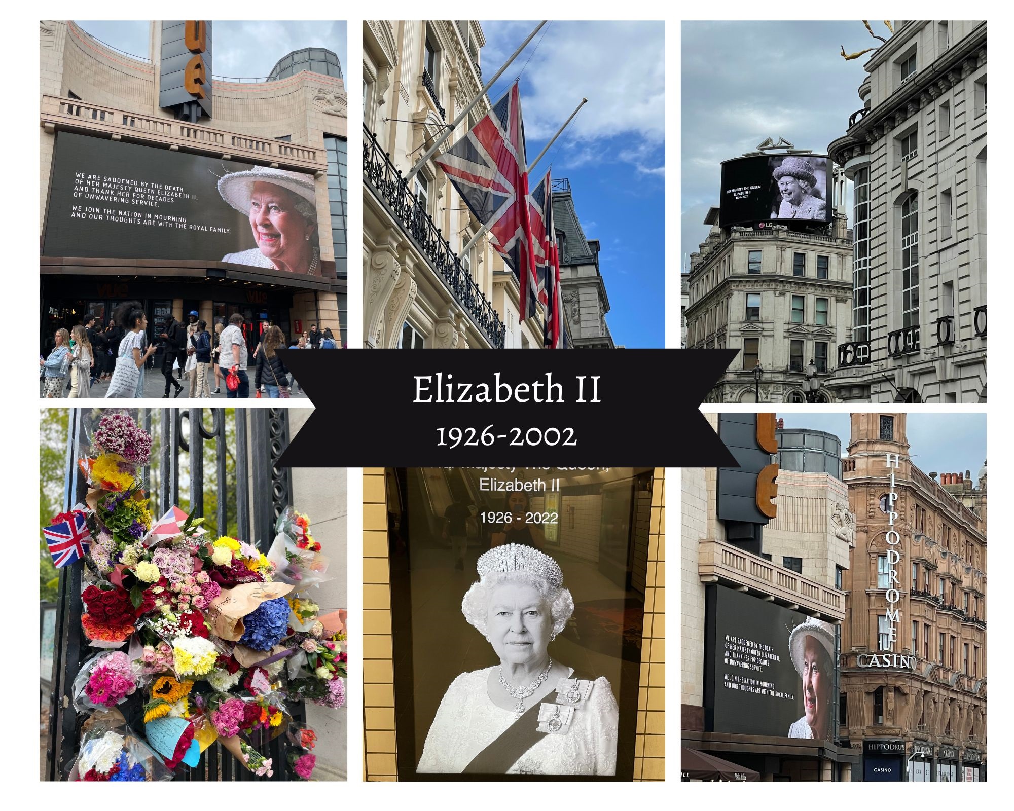 Homenagens à Rainha Elizabeth em Londres