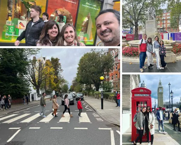 Guia brasileira em Londres - equipe de guias brasileiros e clientes em Londres